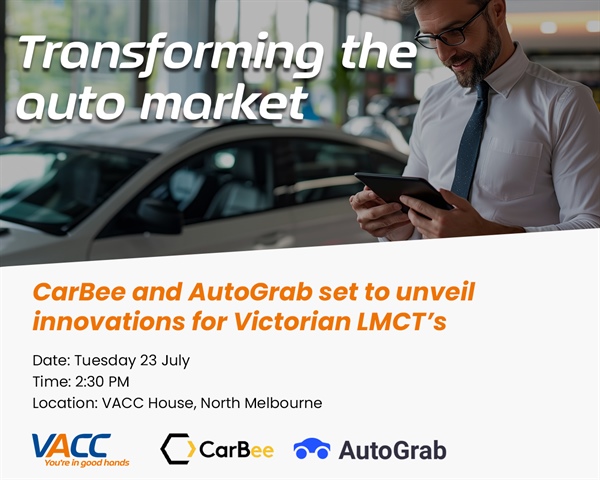 CarBee and AutoGrab set to unveil innovations for Victorian LMCT’s